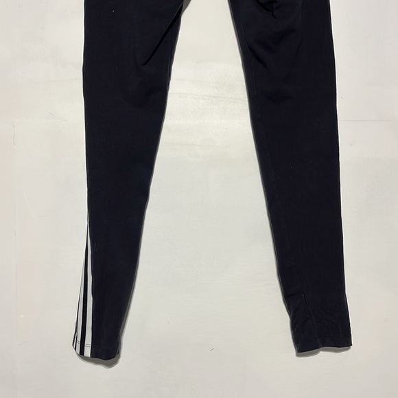 Adidas Black White Three Stripe Trefoil Tights Size Medium - Picture 8 of 9